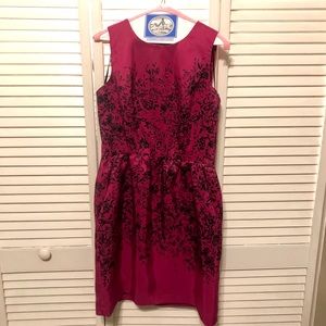 EUC Taylor Magenta Floral Dress